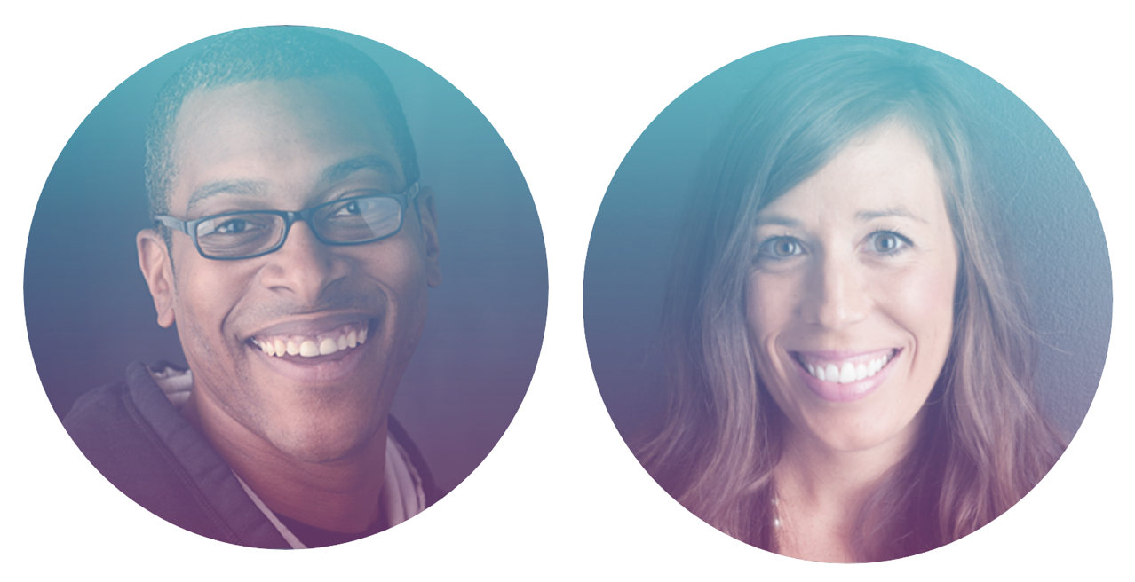 Two headshots side-by-side of Wil Reynolds and Emily Allen of SEER Interactive